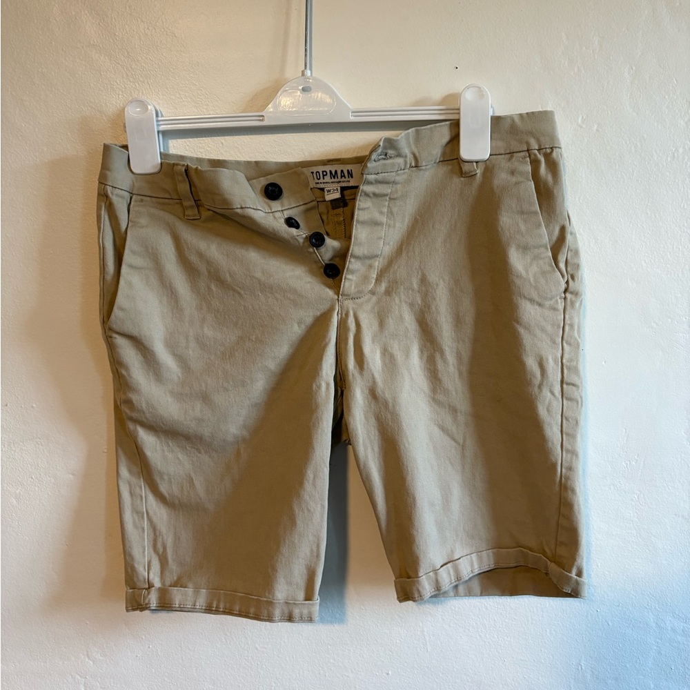 🤎Topman Men’s Khaki Shorts W34 🤎